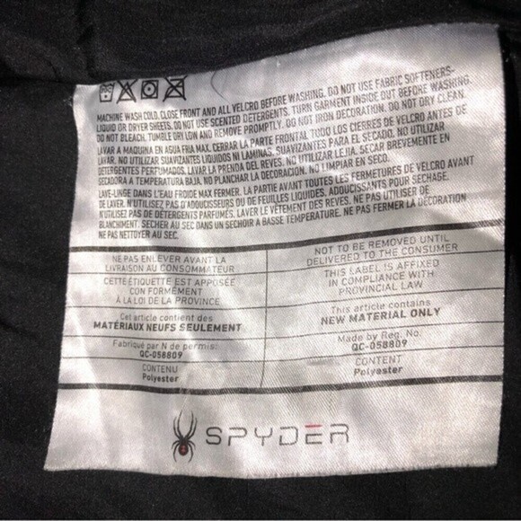 Spyder Nexus Mens Puffer Jacket Size Medium Dark Blue Navy Water-Resistant - Picture 10 of 11